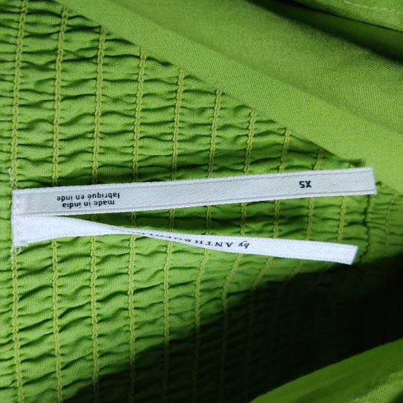 Anthropologie V-NeckTiered Bubble Hem Dress Size XS - Picture 4 of 10